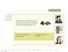 Tablet Screenshot of healthprofessionals.sunsweet.com